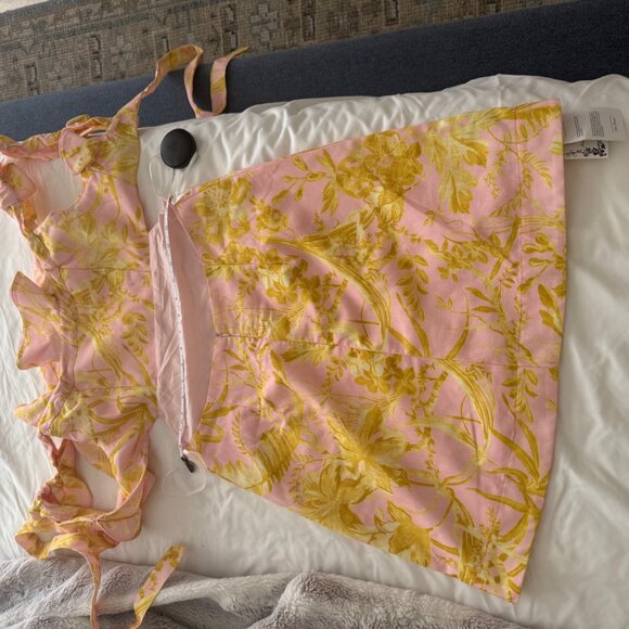 Solène flared floral-print mini dress by Miss Rosier inspired by Zimmermann - Picture 5 of 9